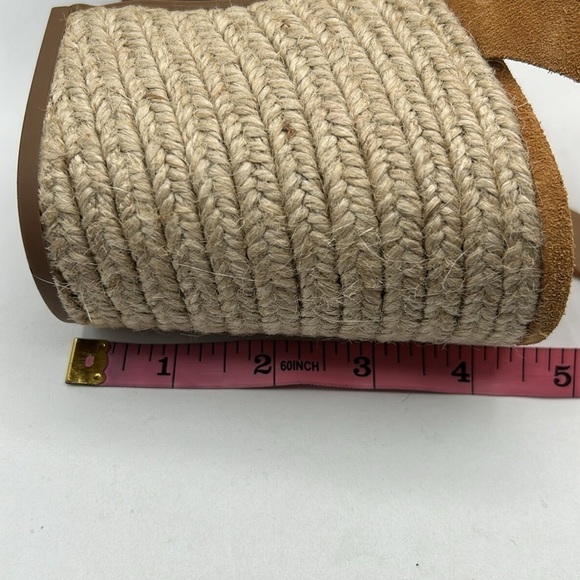 Marc Fisher Odilia Espadrille Suede Weave Ankle Strap Platform Sandals Size 8.5 - Picture 9 of 9